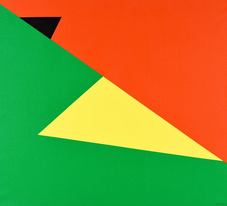 Jean Legros, Composition sans titre aux triangles, 1974