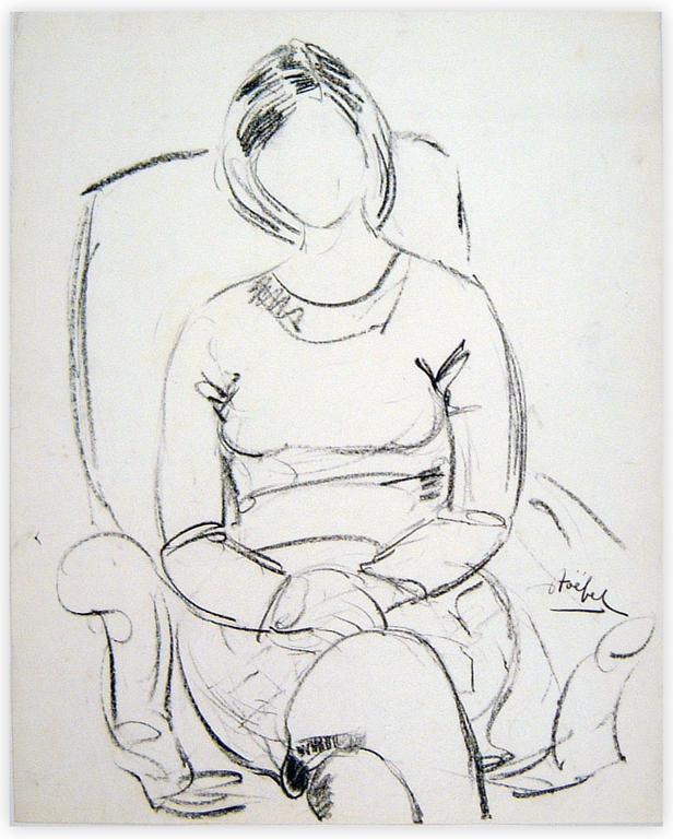 Catalogue raisonné, Edgar Stoëbel, "femme assise" — 