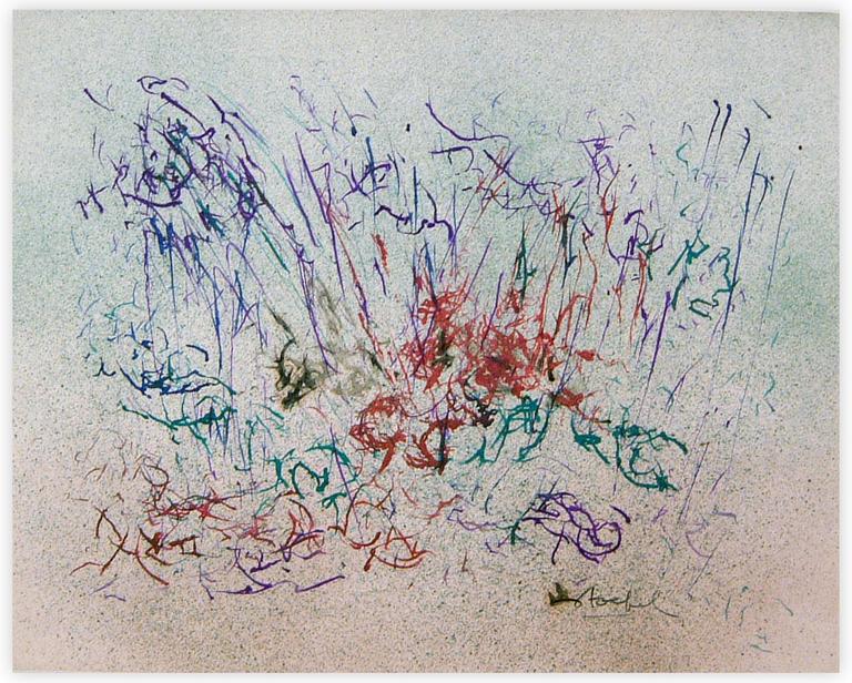 Catalogue raisonné, Edgar Stoëbel, + aéro - abstract calligraphic — 