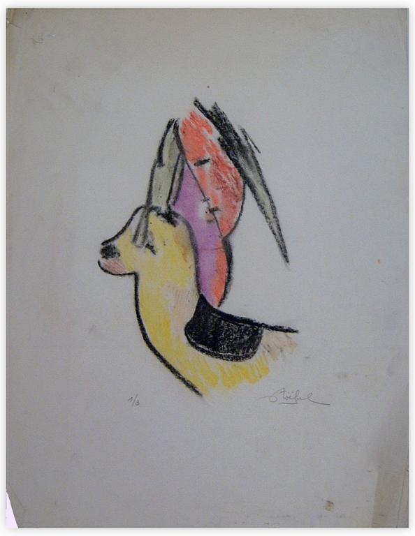 Catalogue raisonné, Edgar Stoëbel, litho 1/3 - 2 personnages — 