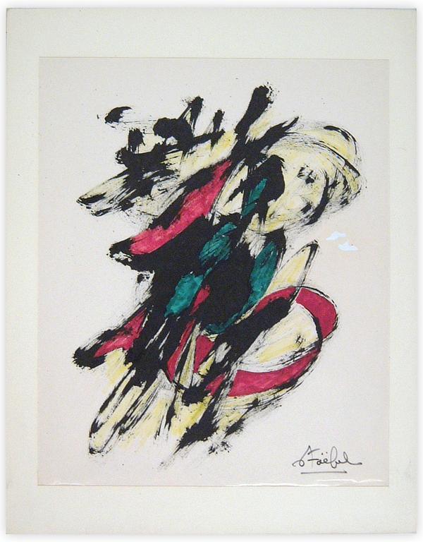 Catalogue raisonné, Edgar Stoëbel, abstract calligraphic — 