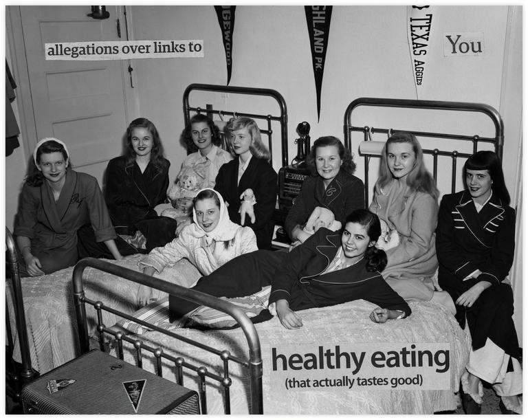 Catalogue raisonné, Jean-Jacques Lebel, Healthy eating - circa 1980