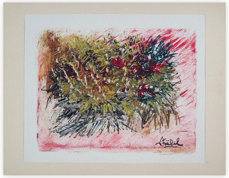 Catalogue raisonné, Edgar Stoëbel, nature morte - corbeille de fleurs — 
