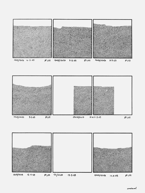Catalogue raisonné, Robert Malaval, 100 demi-heures de dessin quotidien, planche 5 - 1969