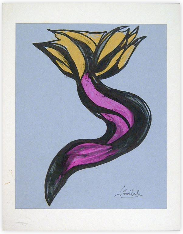 Catalogue raisonné, Edgar Stoëbel, abstract - "anémone 2" — 
