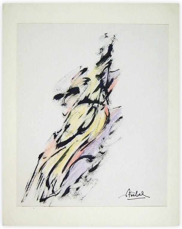 Catalogue raisonné, Edgar Stoëbel, abstract calligraphic ascension — 