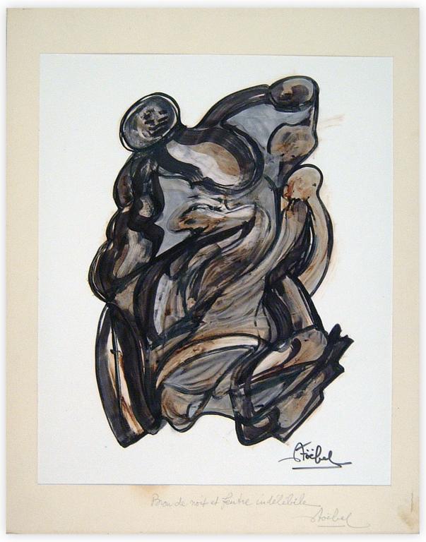 Catalogue raisonné, Edgar Stoëbel, abstract people fusion — 
