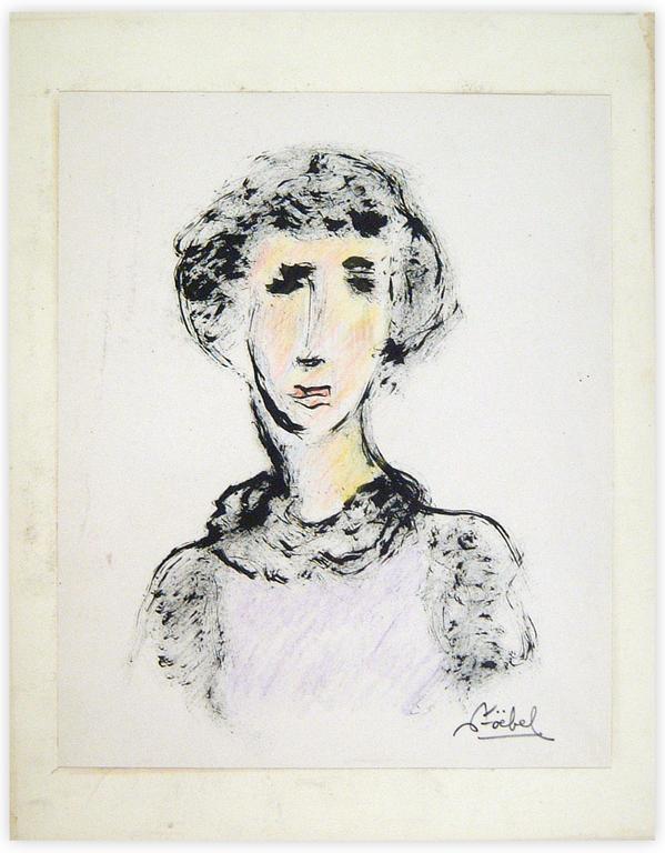 Catalogue raisonné, Edgar Stoëbel, femme en buste — 