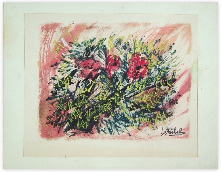 Catalogue raisonné, Edgar Stoëbel, nature morte aux fleurs — 