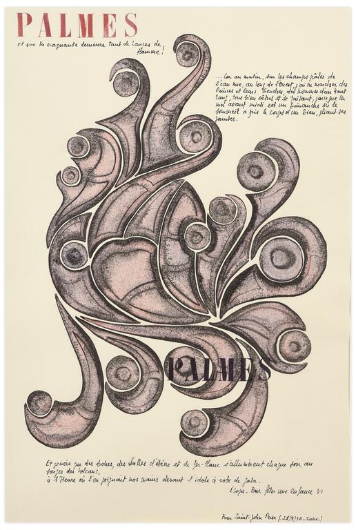 Catalogue raisonné, Henri Maccheroni, Éloge, Pour fêter une enfance VI, Série "Archéologies blanches", pour Saint-John Perse, 1976