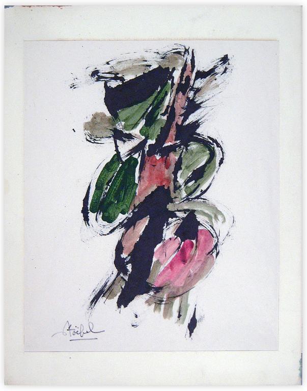 Catalogue raisonné, Edgar Stoëbel, abstract calligraphic — 