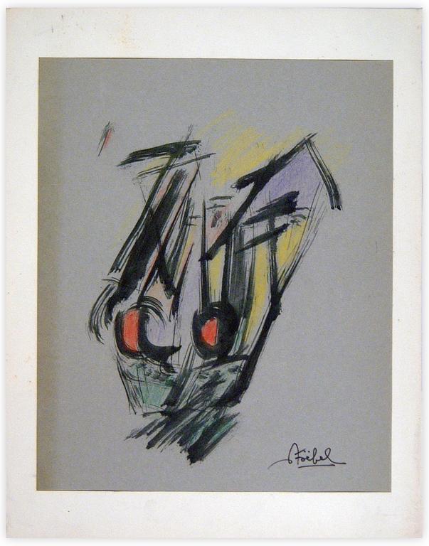 Catalogue raisonné, Edgar Stoëbel, abstract calligraphic — 