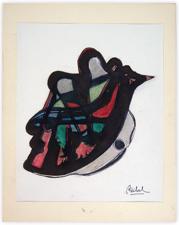 Catalogue raisonné, Edgar Stoëbel, abstract (bird) — 