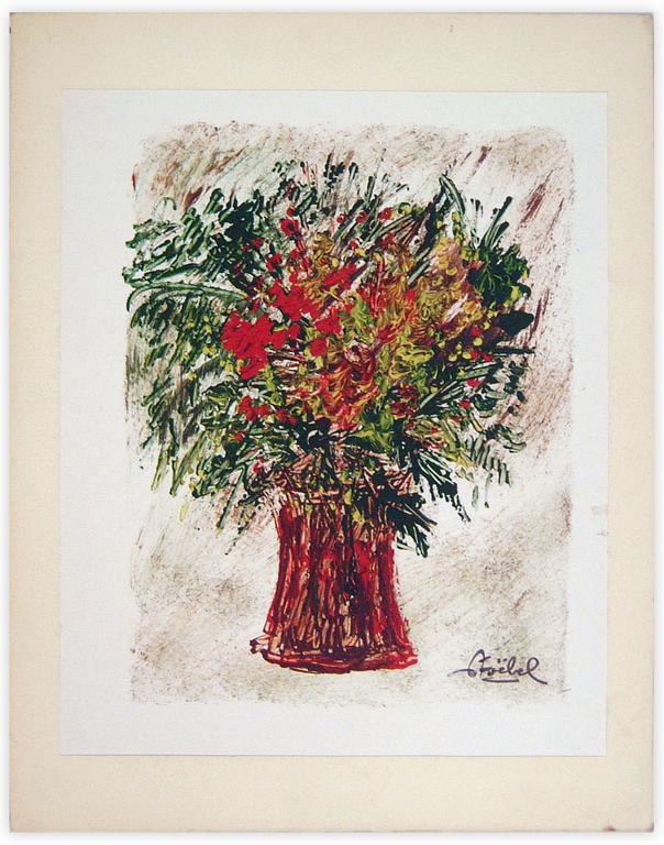 Catalogue raisonné, Edgar Stoëbel, nature morte vase et fleurs — 