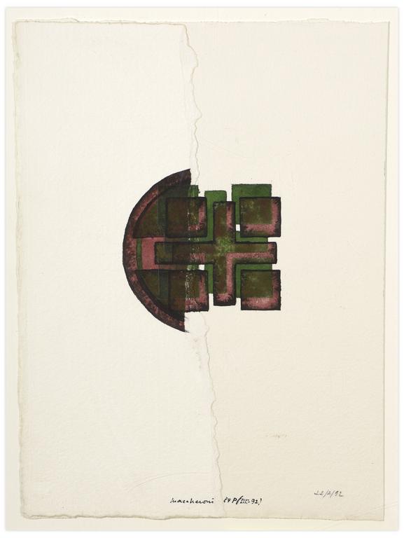 Catalogue raisonné, Henri Maccheroni, Sans titre, entre la Série Archéologies blanches et la Série Archéologie bronze - 1992