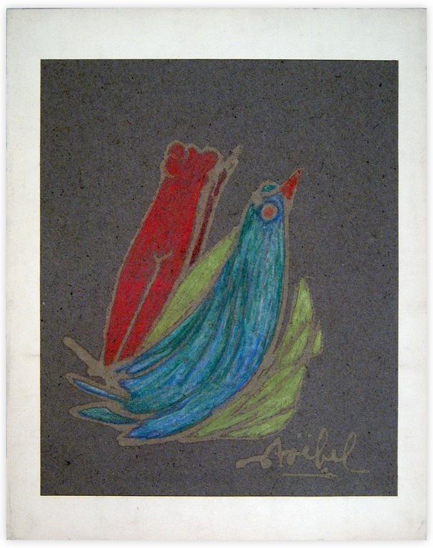 Catalogue raisonné, Edgar Stoëbel, abstract (bird) — 