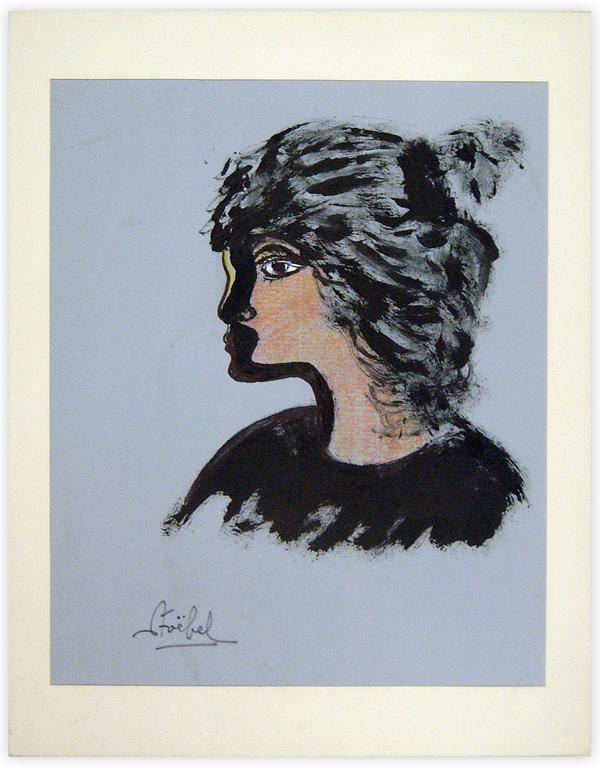 Catalogue raisonné, Edgar Stoëbel, femme de profil (buste) — 