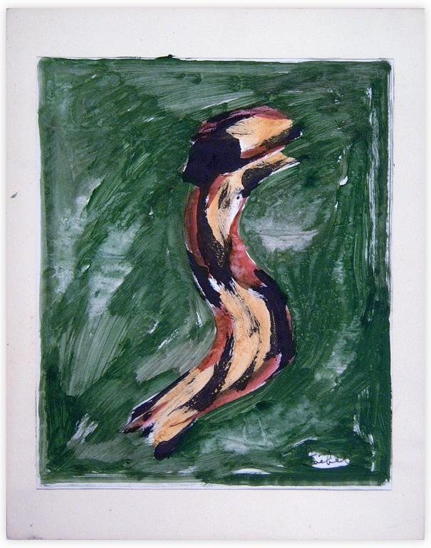 Catalogue raisonné, Edgar Stoëbel, abstract green — 