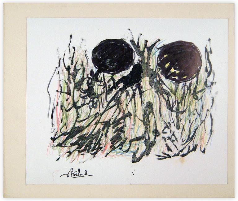 Catalogue raisonné, Edgar Stoëbel, abstract lenticular - les yeux de la nuit — 