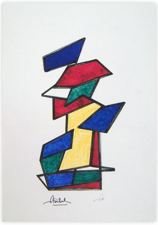 Catalogue raisonné, Edgar Stoëbel, Origamis - abtract — 