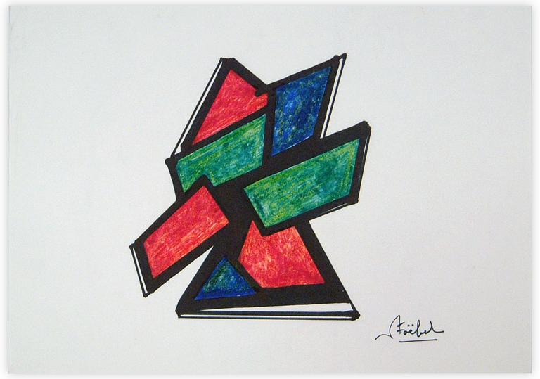Catalogue raisonné, Edgar Stoëbel, Origamis - abtract — 