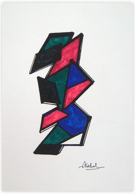 Catalogue raisonné, Edgar Stoëbel, Origamis - abtract — 