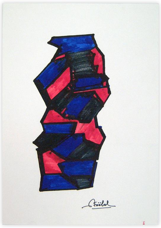 Catalogue raisonné, Edgar Stoëbel, Origamis - abtract — 