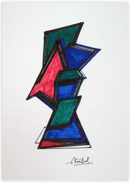 Catalogue raisonné, Edgar Stoëbel, Origamis - abtract — 