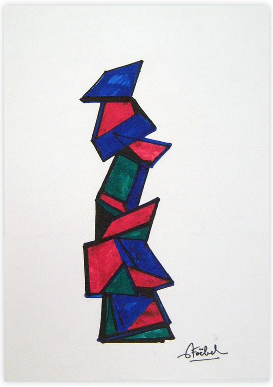 Catalogue raisonné, Edgar Stoëbel, Origamis - abtract — 