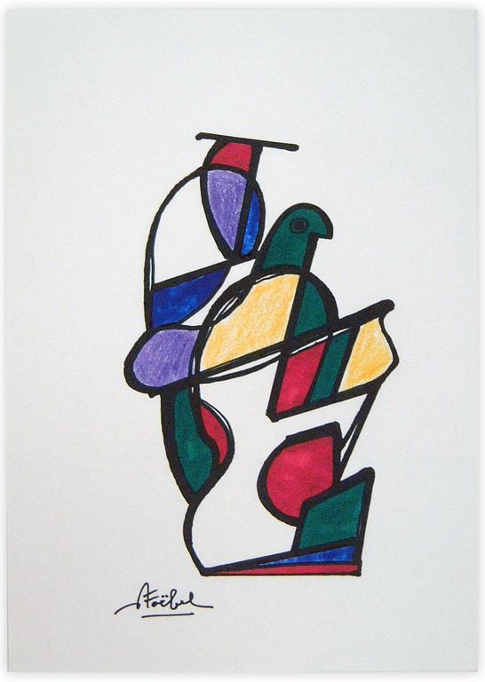 Catalogue raisonné, Edgar Stoëbel, Origamis - abtract — 