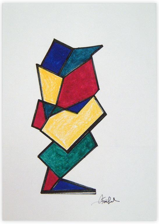 Catalogue raisonné, Edgar Stoëbel, Origamis - abtract — 