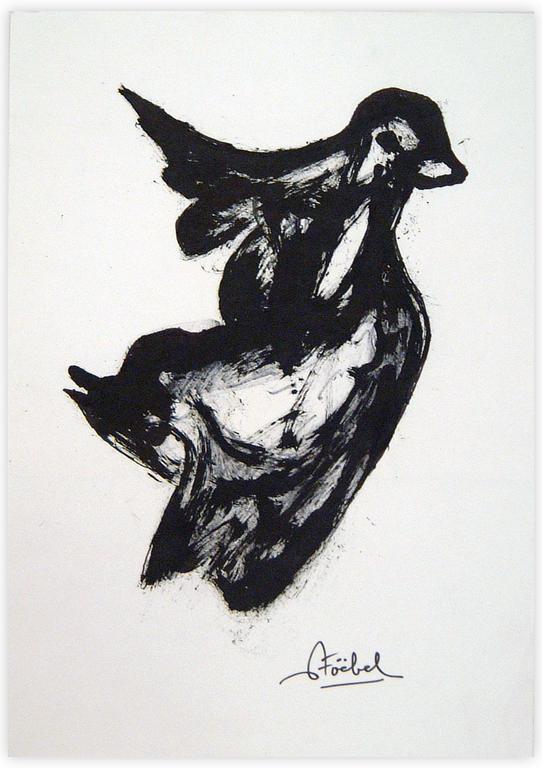Catalogue raisonné, Edgar Stoëbel, abstract bird — 