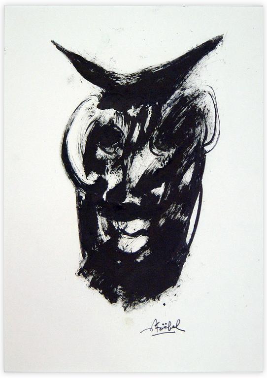 Catalogue raisonné, Edgar Stoëbel, abstract face — 