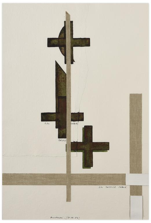 Catalogue raisonné, Henri Maccheroni, L'Espace Malévitch, Série Archéologies bronze - circa 1984