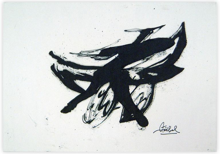 Catalogue raisonné, Edgar Stoëbel, abstract calligraphic — 