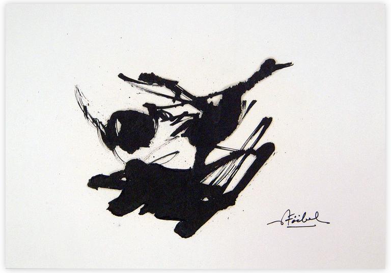 Catalogue raisonné, Edgar Stoëbel, "the take off" abstract bird — 