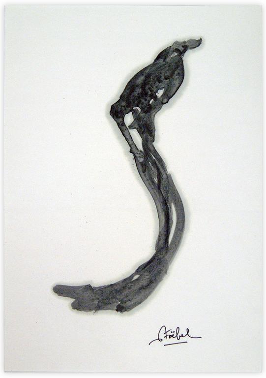 Catalogue raisonné, Edgar Stoëbel, abstract - oiseau perché — 