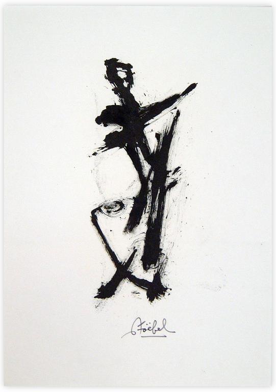 Catalogue raisonné, Edgar Stoëbel, abstract calligraphic — 