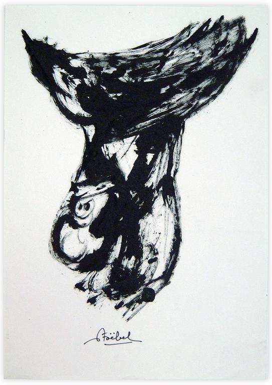 Catalogue raisonné, Edgar Stoëbel, abstract bird — 