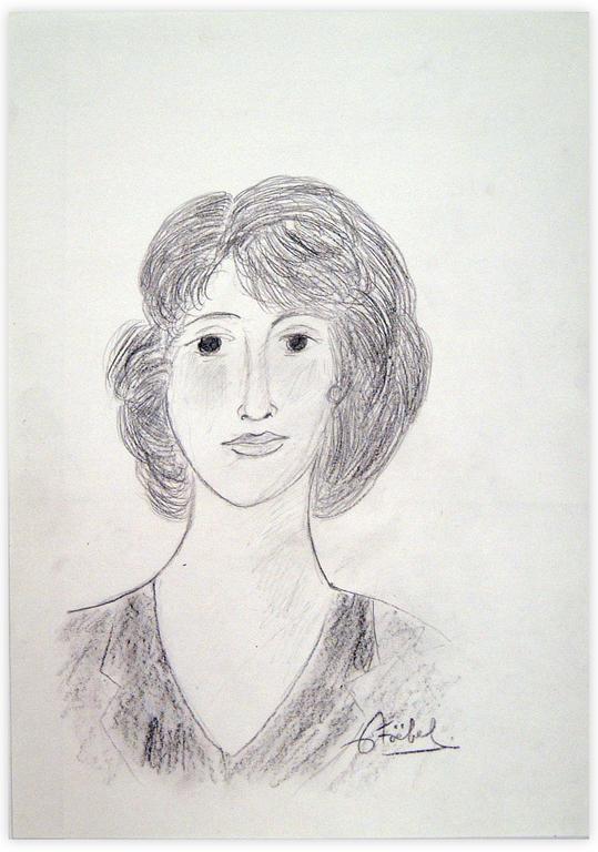 Catalogue raisonné, Edgar Stoëbel, portrait de femme (buste) — 