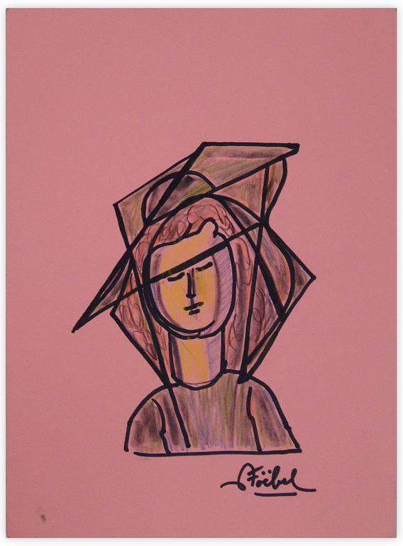 Catalogue raisonné, Edgar Stoëbel, femme à la coiffe — 