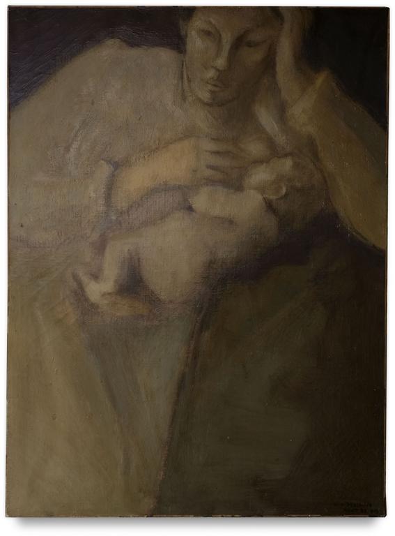Catalogue raisonné, Patrick Baillet, L'allaitement, Mathilde et Gwladys - 1982