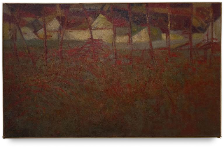 Catalogue raisonné, Patrick Baillet, Paysage à Courmas - 1978
