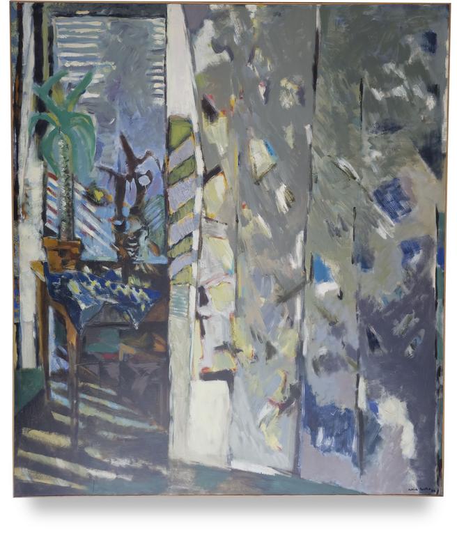 Catalogue raisonné, Patrick Baillet, Atelier, table et persiennes - 1984