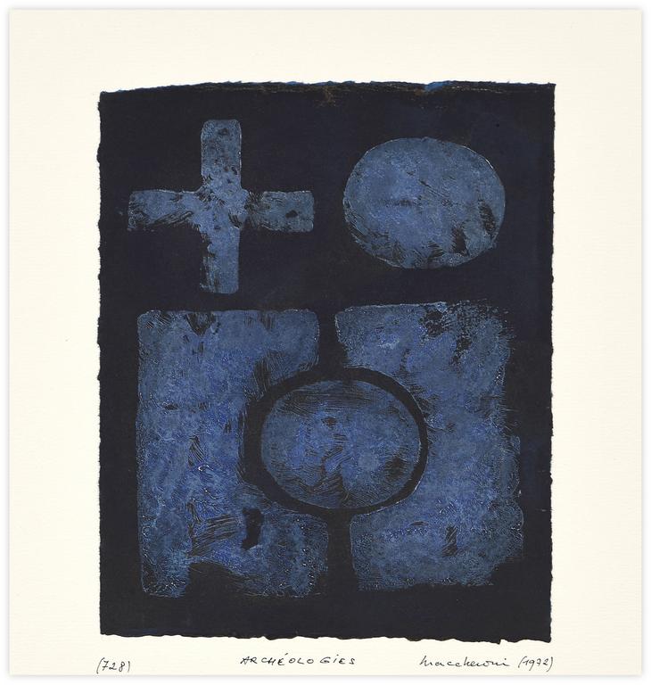 Catalogue raisonné, Henri Maccheroni, L'Archéologie bleue - 1972