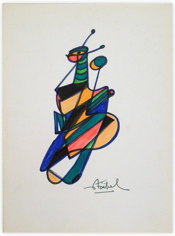 Catalogue raisonné, Edgar Stoëbel, abstract character — 