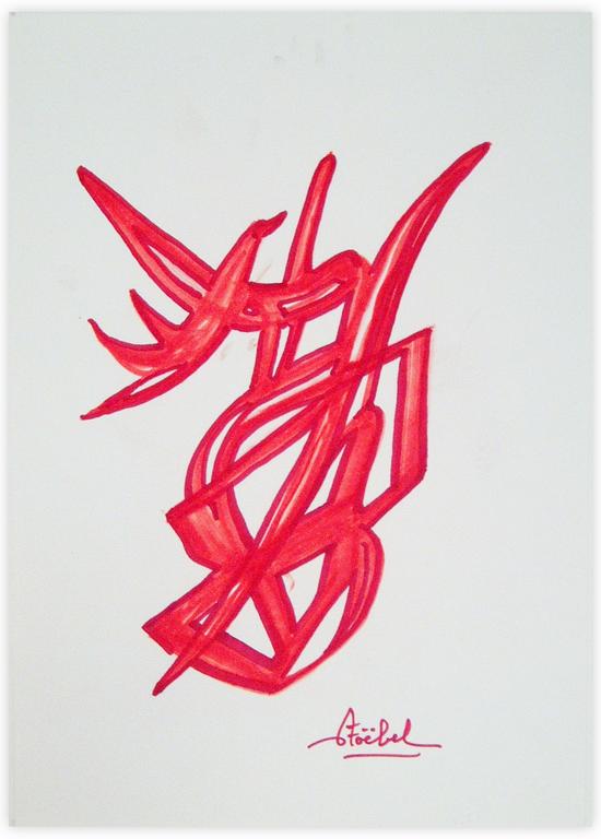 Catalogue raisonné, Edgar Stoëbel, abstract (bird) — 