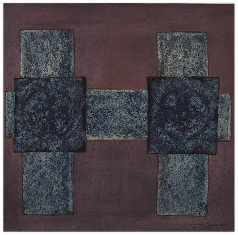 Catalogue raisonné, Henri Maccheroni, Égypte-bleu - 1979