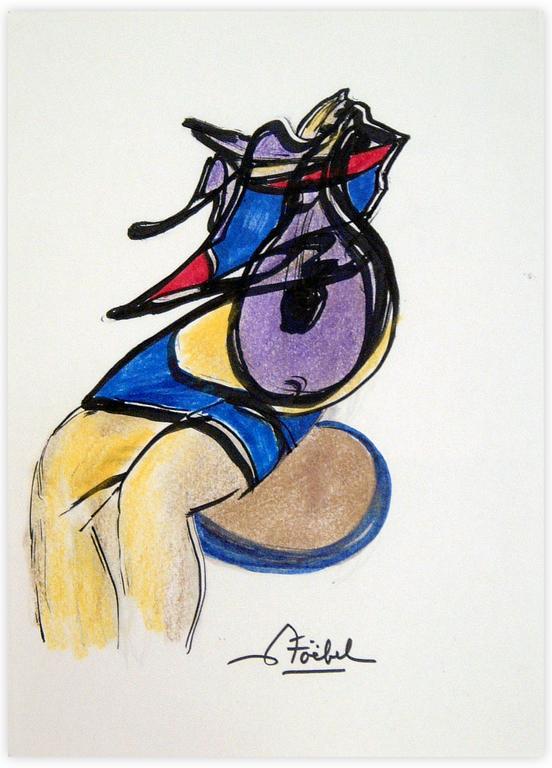Catalogue raisonné, Edgar Stoëbel, abstract woman — 