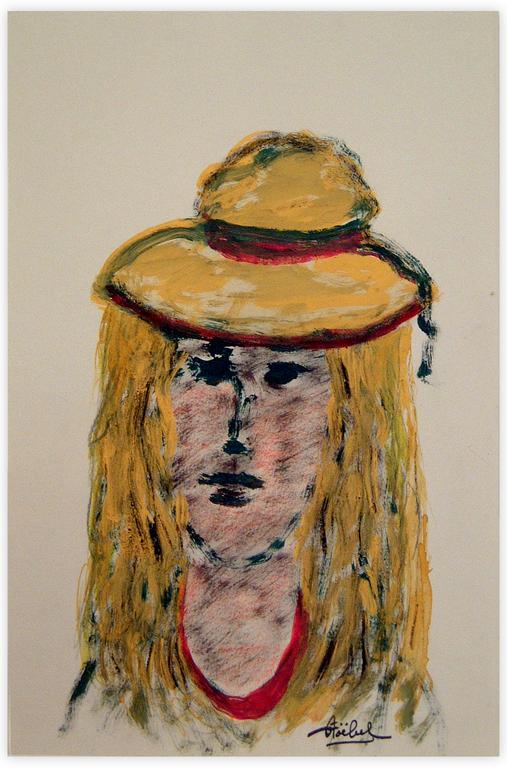 Catalogue raisonné, Edgar Stoëbel, femme (blonde) au chapeau — 